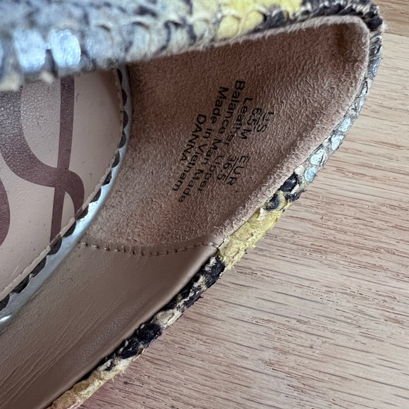 Sam Edelman Danna Lilac yellow snake print high heel 6.5 - Picture 7 of 10